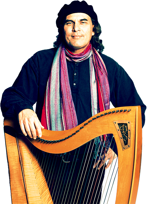 David with harp